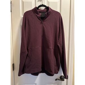 Lululemon At Ease Half-Zip Pullover Sweatshirt Men's Size XXL, Maroon